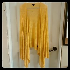 Yellow Lace Cardigan Sweater-torrid size 4(26plus)